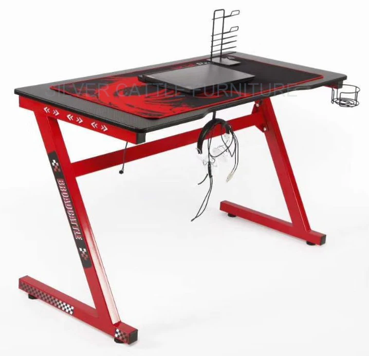 Игровые столы черные светодиодные RGB PC компьютерный гоночный стол домашний офис компьютерный стол