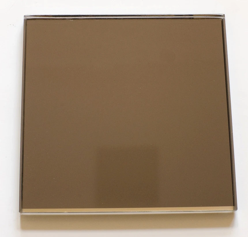 4mm 5mm 6mm Thick Silver Coated Euro Bronze Gold Tinted Mirror Glass for Sliding Door
