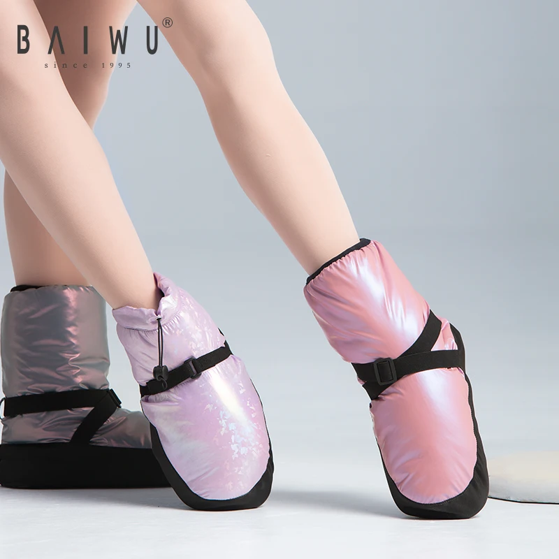124132006 Baiwu Hugh Quality Autumn Winter Girls Dance Training Shoes Ballet Warm up Boots