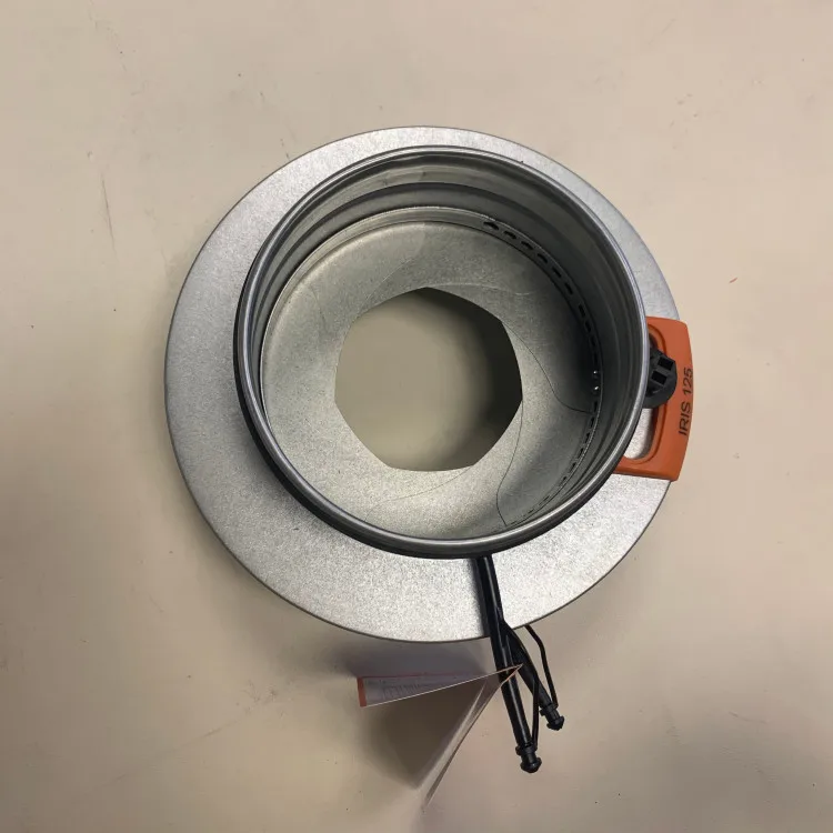 Galvanized steel Adjustable Iris Damper with Integral Airflow Pressure Taps 16 inch Duct