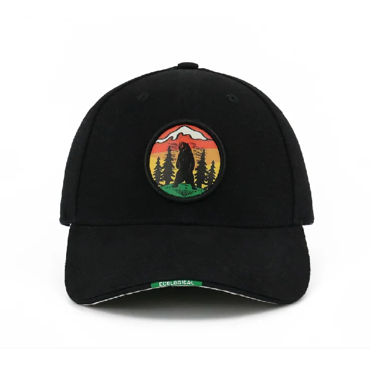 Trendy Customized Printing Logo Fashion Hats Urban Street Party Hip Hop Hat Baseball Sports Hat Cotton Black Baseball Caps