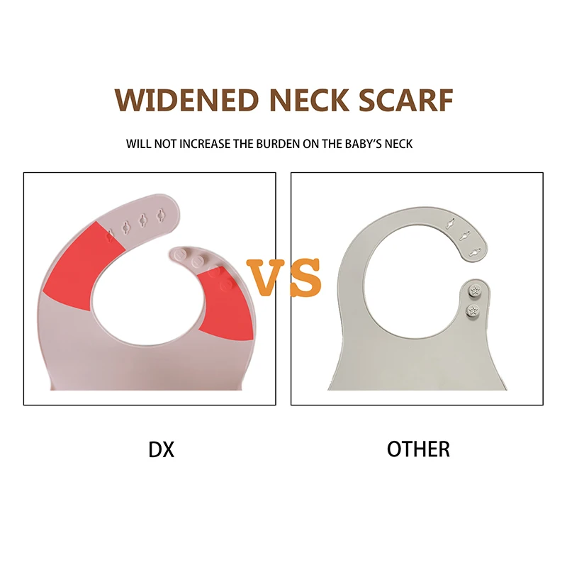 Wholesale Manufacturer Waterproof BPA Free Food Grade Silicone Baby Bibs