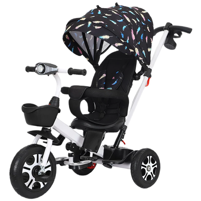 Foldable Tricycle Kids Baby Tricycle Children Pedal Bicycle Baby Tricycle With Push Handle