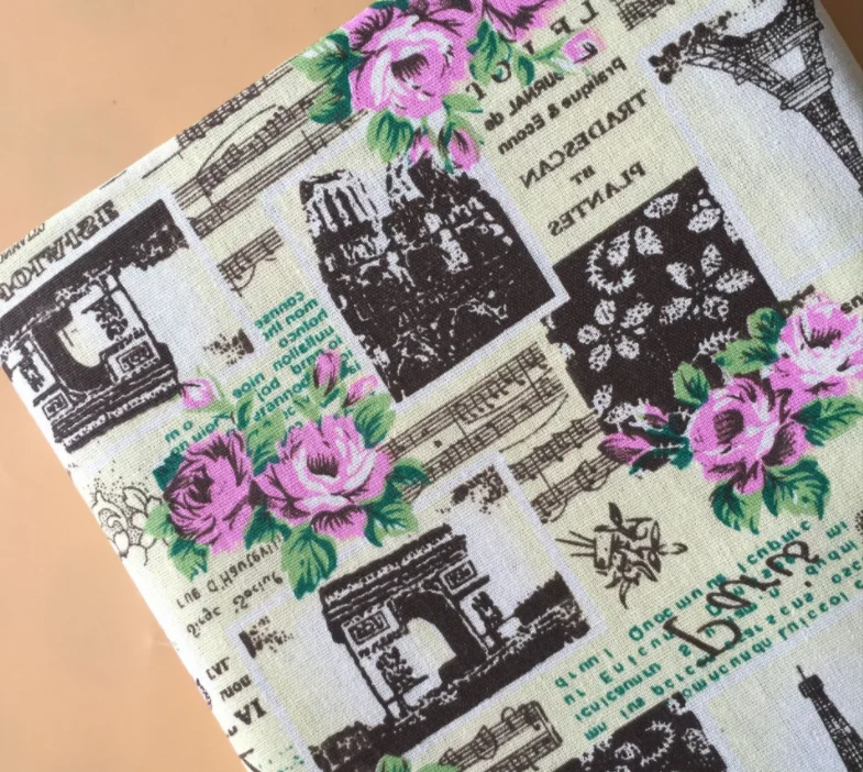 
Rose pattern high-quality French printed textiles hand-sewn tablecloths 
