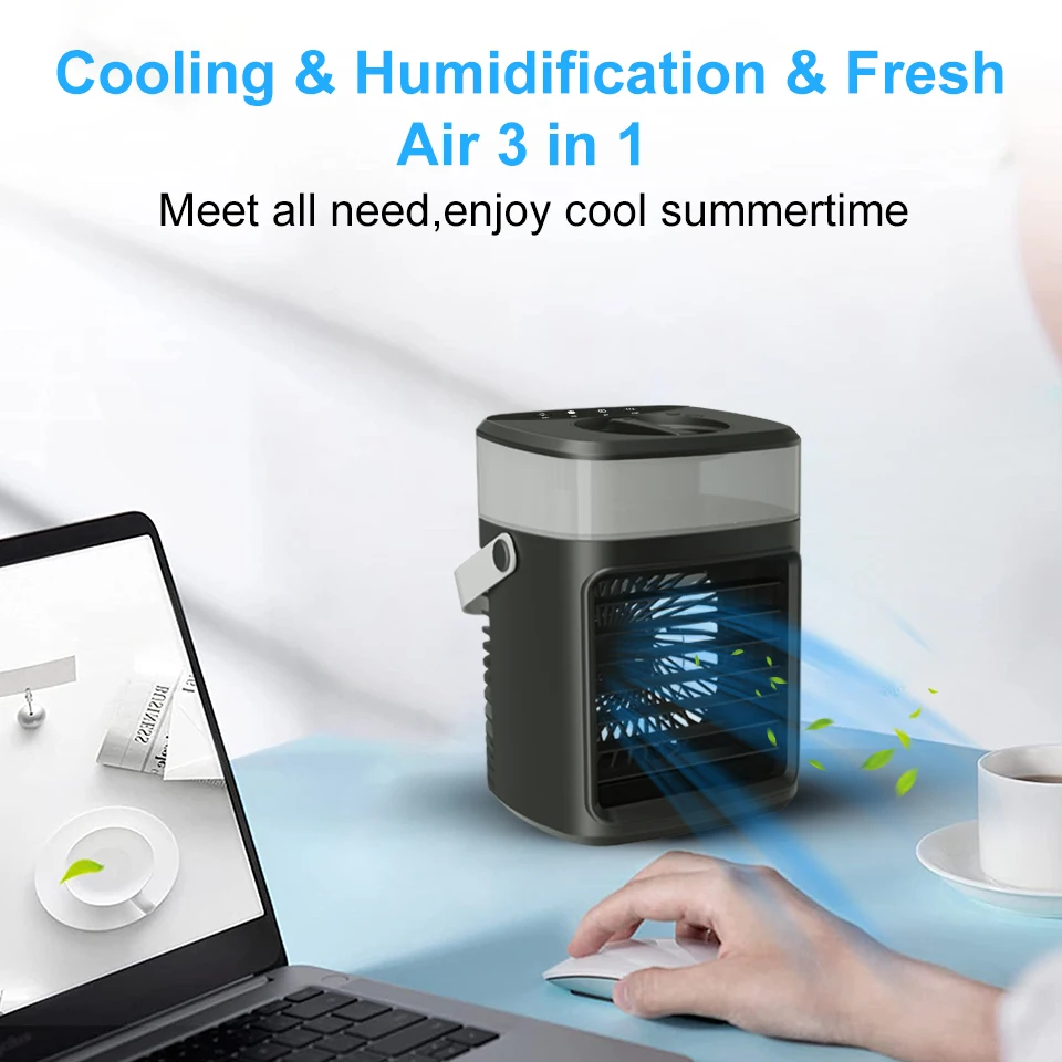 Summer Fan and Humidifier 2 in 1 High Quality Factory Price Desk Fan Evaporative Air Cooler For Sale