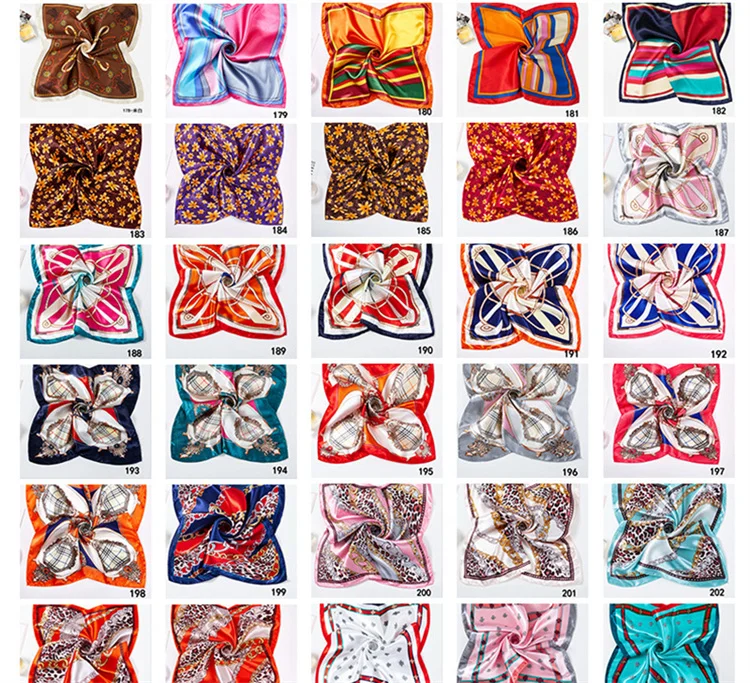 Custom Printed Paisley Polyester Cotton Bandana Square Scarf Luxury Flower Printing Silk Hair Bandana With Logo