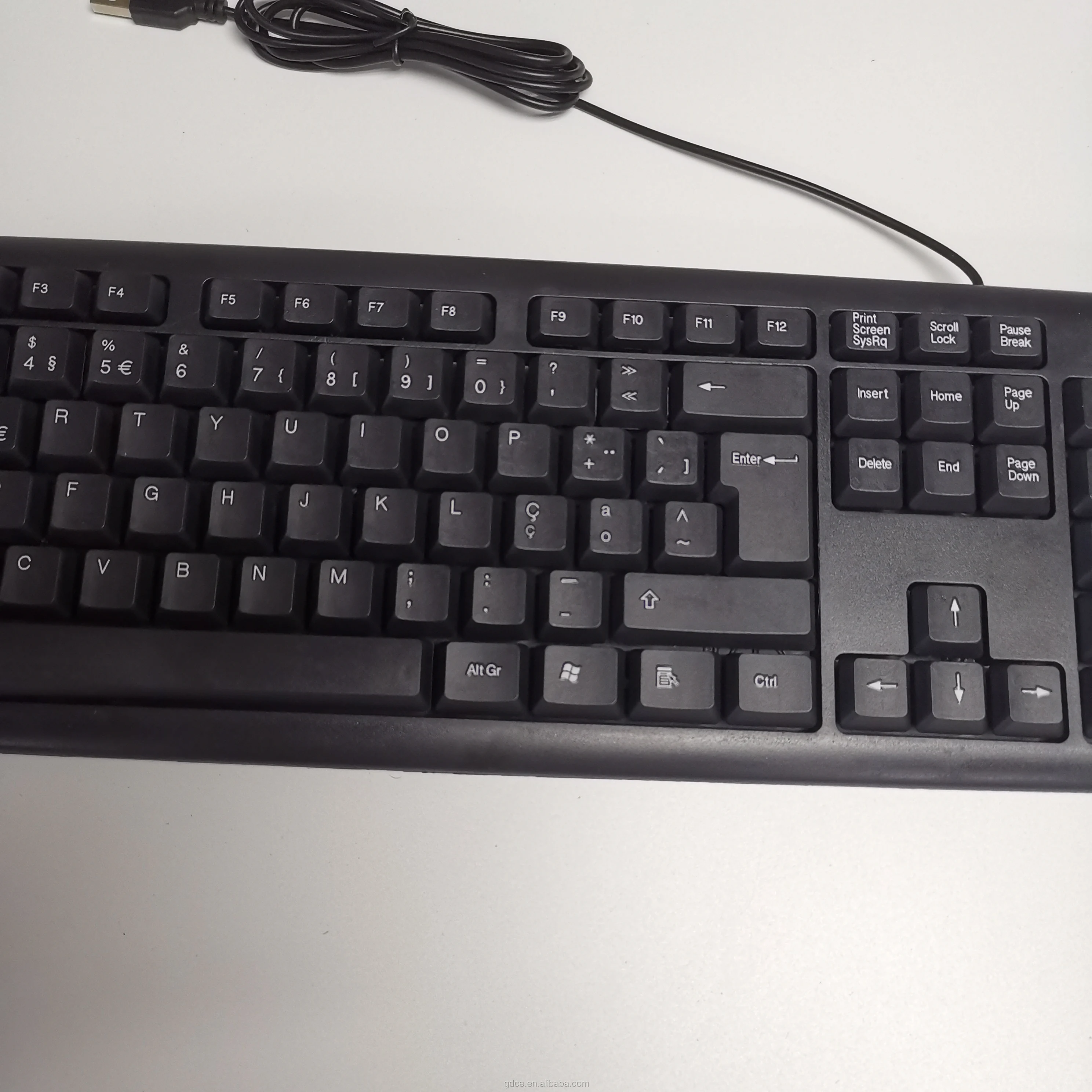 High Quality OEM Brazilian Spanish Ergonomic Keyboard and Mouse Combo Wholesale Office 2.4G USB Wireless Keyboard & Mouse Set