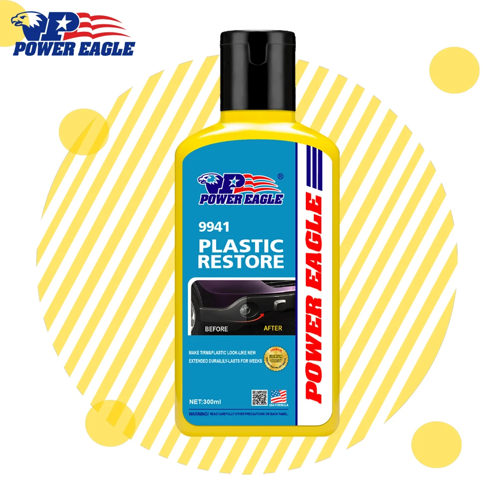 Car Plastic Restorer Polish For Interior Trim Long-Lasting Cleaner Agent Hydrophobic Coating Car