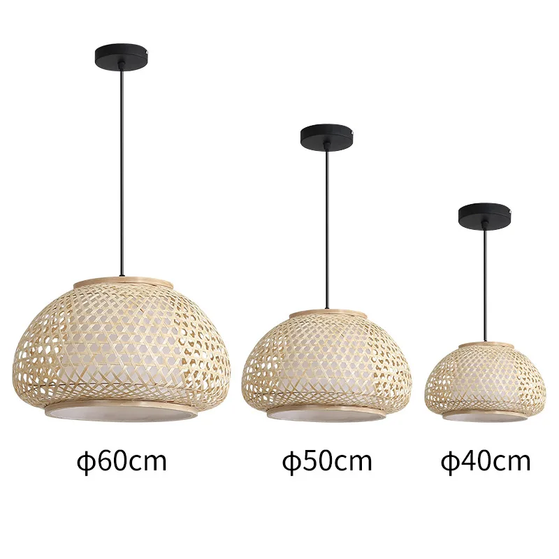 Japanese Handmade natural bamboo pendant light