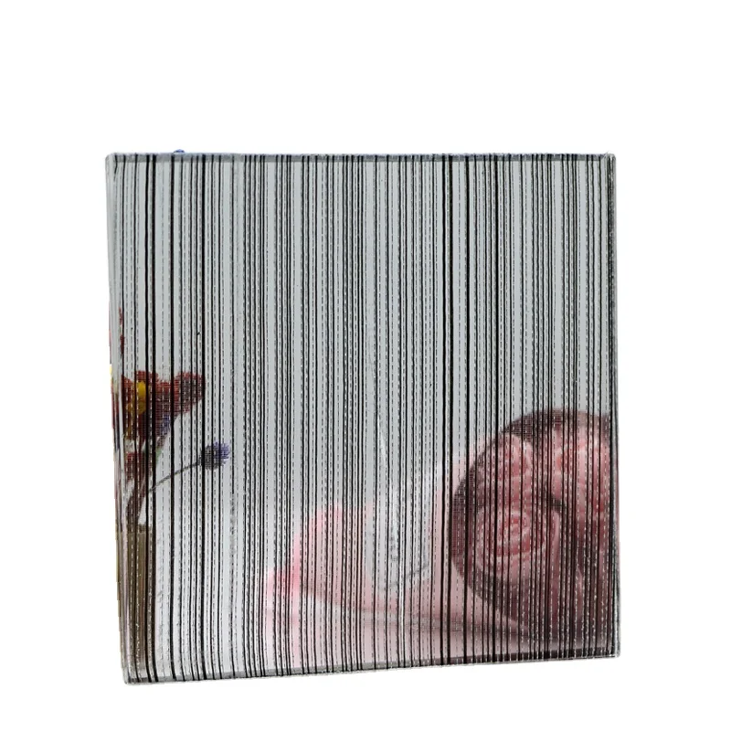 5mm 8mm 10mm pattern tempered laminated Reed decorative transparent tempered glass