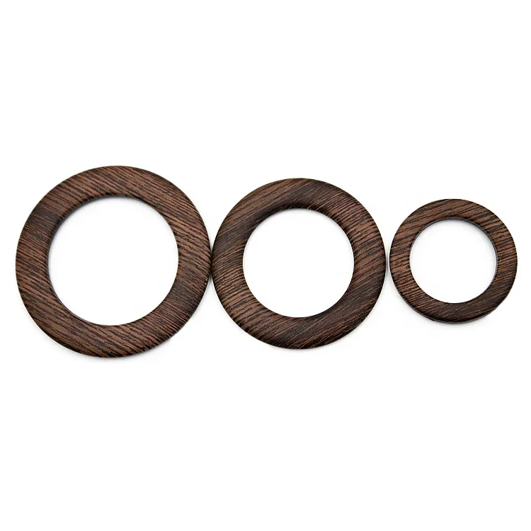 
MS22684 High Quality Wooden Roud Shape Buckles For Accessory 