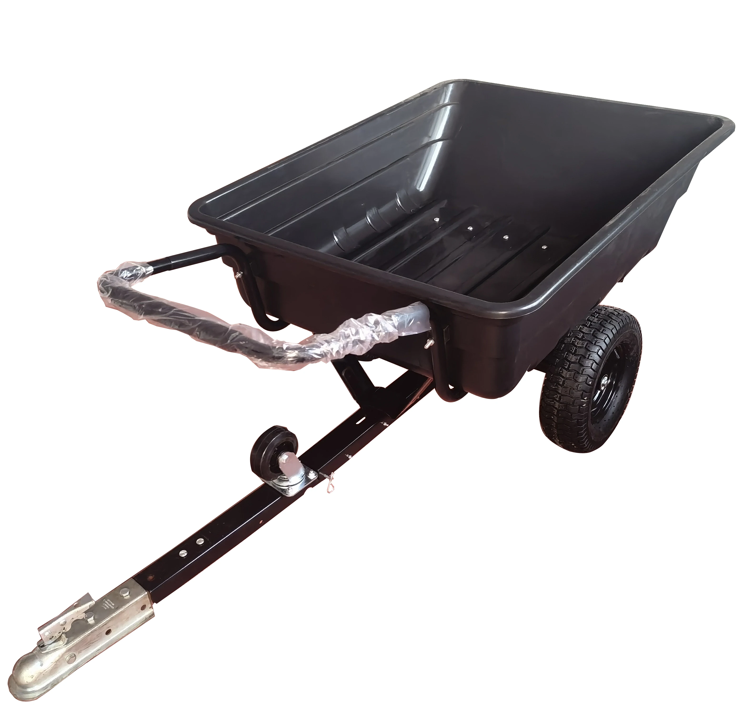 Atv trailer dump axle off road wood cargo trailer