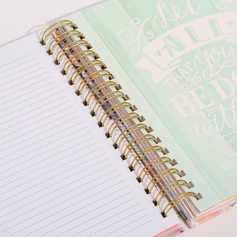 custom wedding travel study journal planner cuadernos personalizados A5 Factory book printing planner printing YO With color box