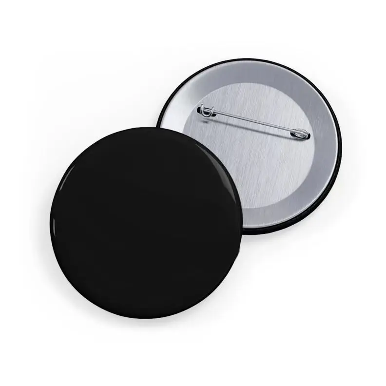 Badge Holder & Accessories Large 75mm round  custom locking Sublimation Glitter Holographic Button enamel Pin