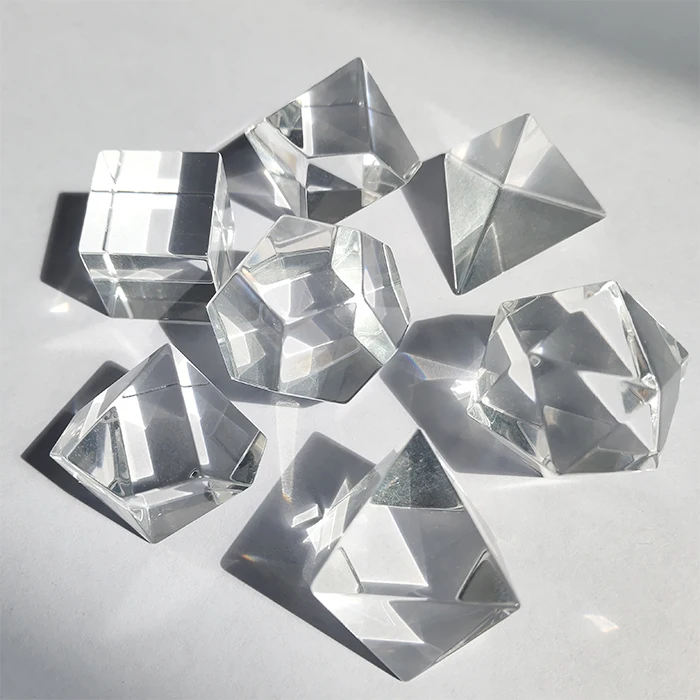 Custom transparent gemstone dice factory  table RPG games adult game dice dnd entertainment