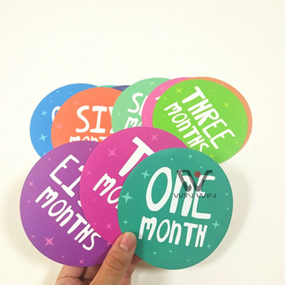 Baby Milestone Plaques Milestone Cards Custom Logo Baby Wooden Monthly Milestone Christmas Card Giveaway Gift