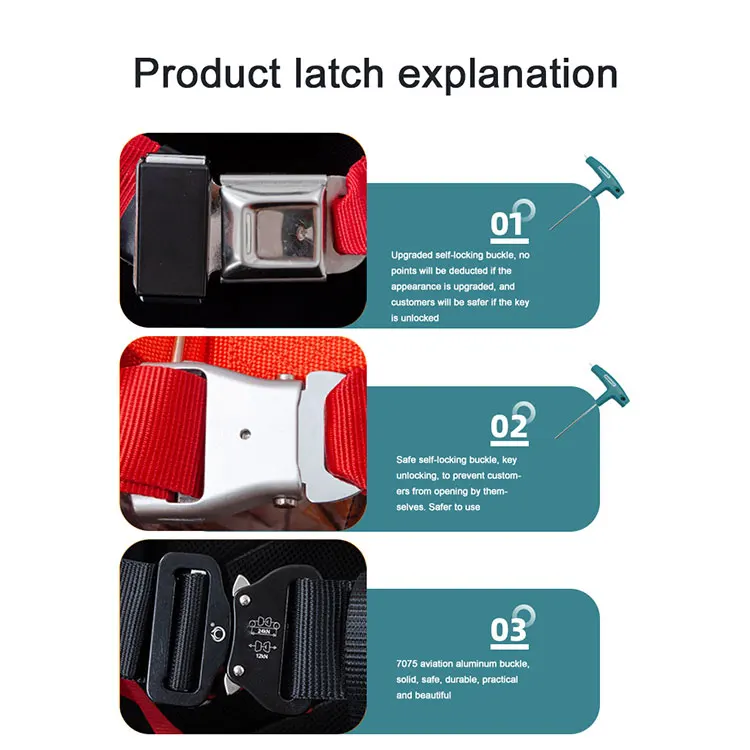 High quality ziplining seat style harness