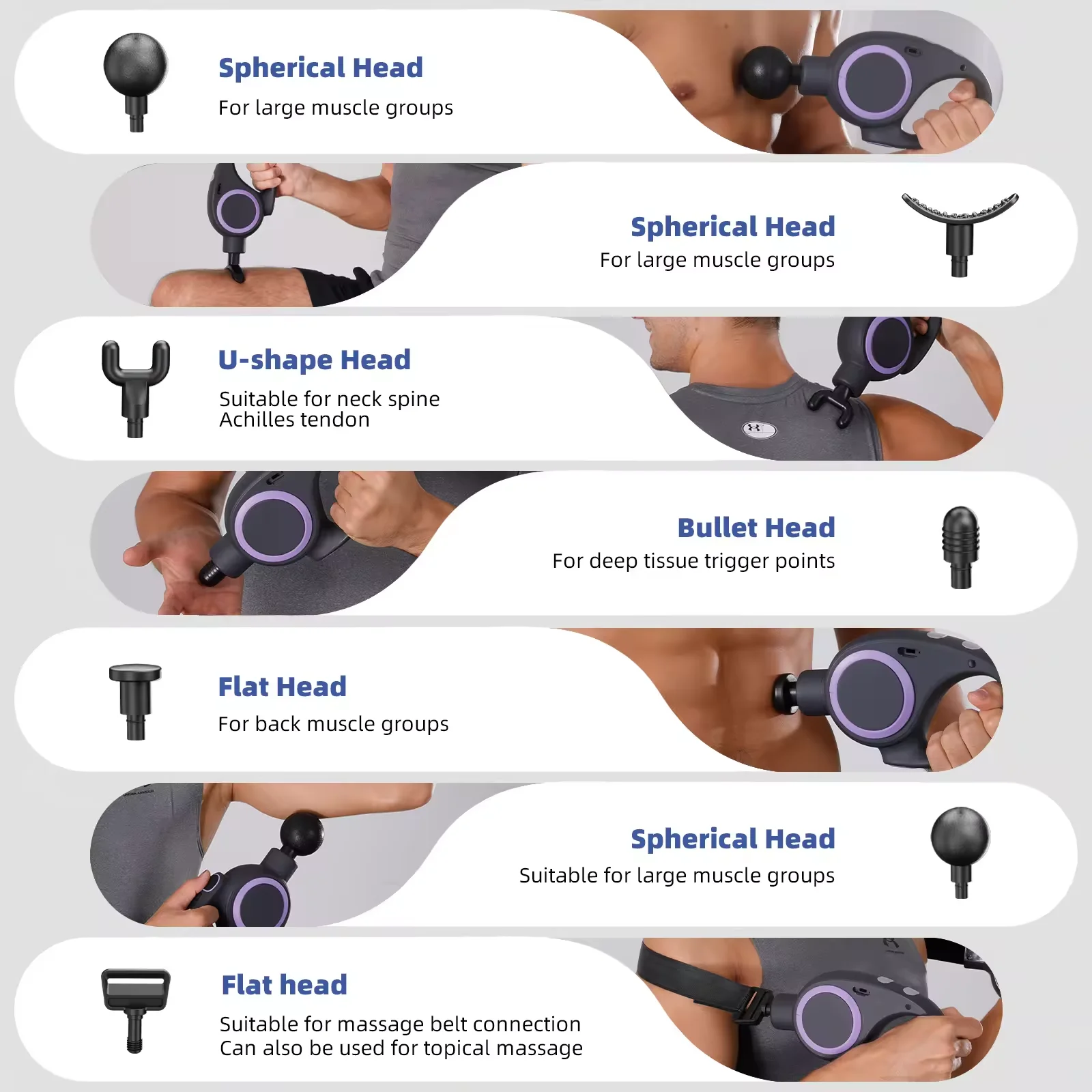 Best Sell Portable Lightweight Deep Tissue Percussion Muscle Sex Toy Super Mini Massage Gun With 7pcs Massage Head