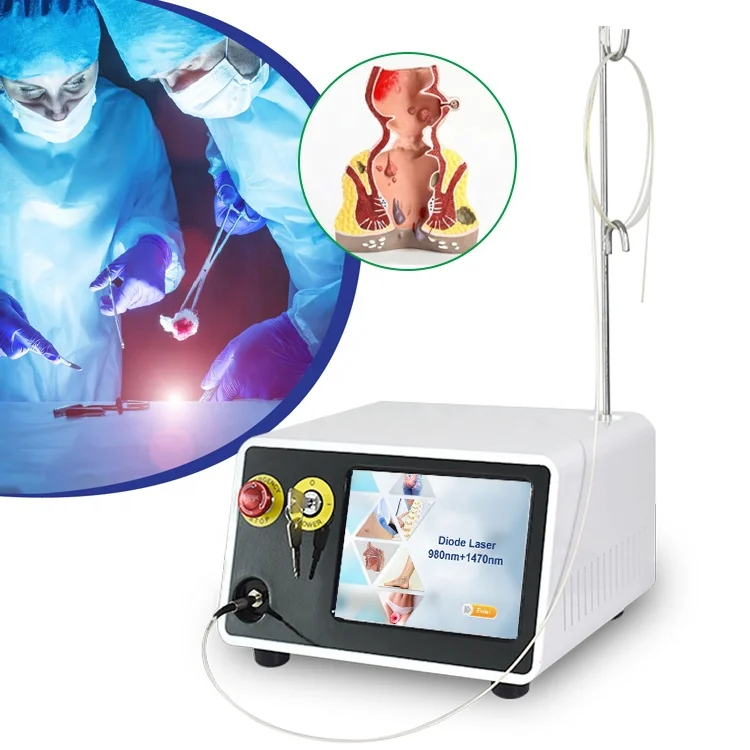 2023 Surgical device Anal Fistula and Hemorrhoids Diode Laser 1470nm 980nm Hemorrhoids Treatment surgery hemorrhoidectomy device