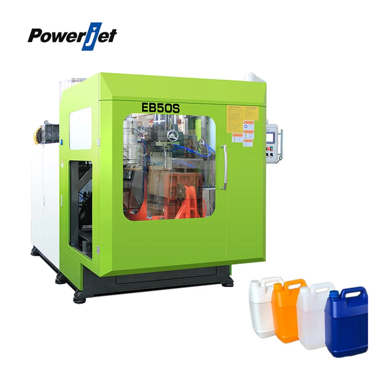Powerjet Single station plastic 1L 2L 3L 5L jerry can blowing machinery pp hdpe pe bottle extrusion blow molding making machines