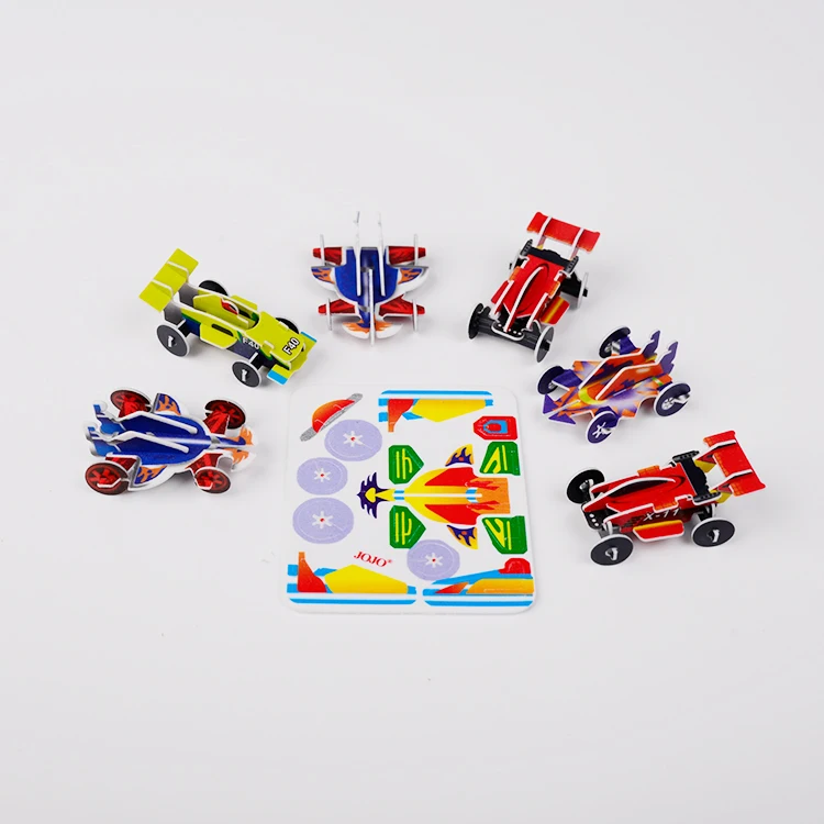 Educational DIY Toy 3d mini car puzzle