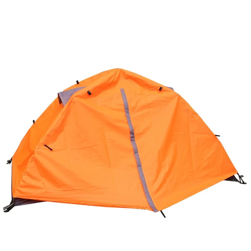 Quick Open Solid Color Double Layers Backpacking 1 Person Ultralight UV Outdoor Waterproof Quick Camping Tent
