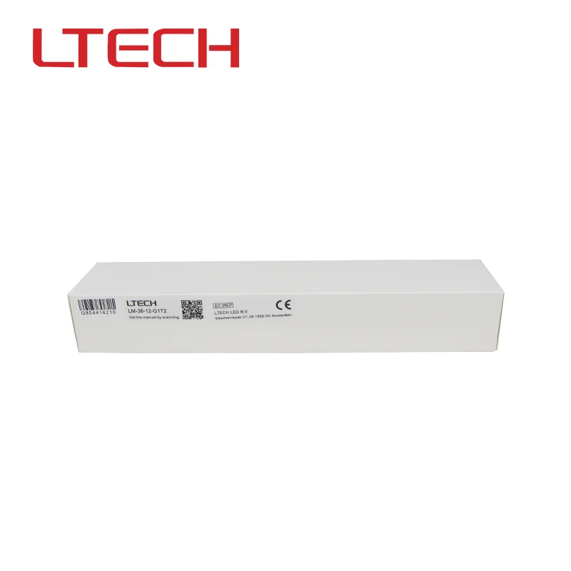 LTECH LM-36-12-G1T2 0 ~ 36 Вт 3 А 12 В Драйвер постоянного напряжения светодиодный поликарбонатный корпус широкий диапазон затемнения Интеллектуальный драйвер