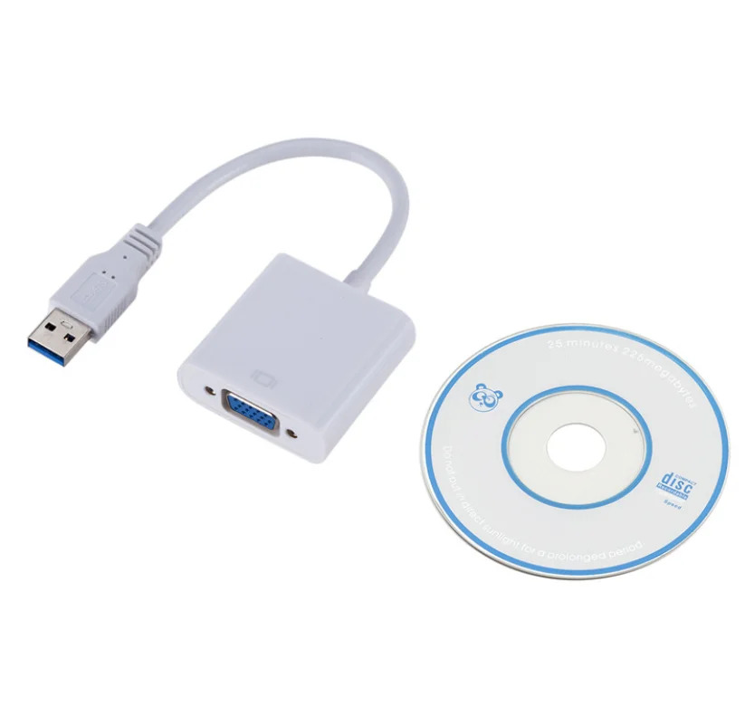 USB3.0 to VGA 1080P video cable multi-display video adapter cable supports 1080P HDTV for PC laptop