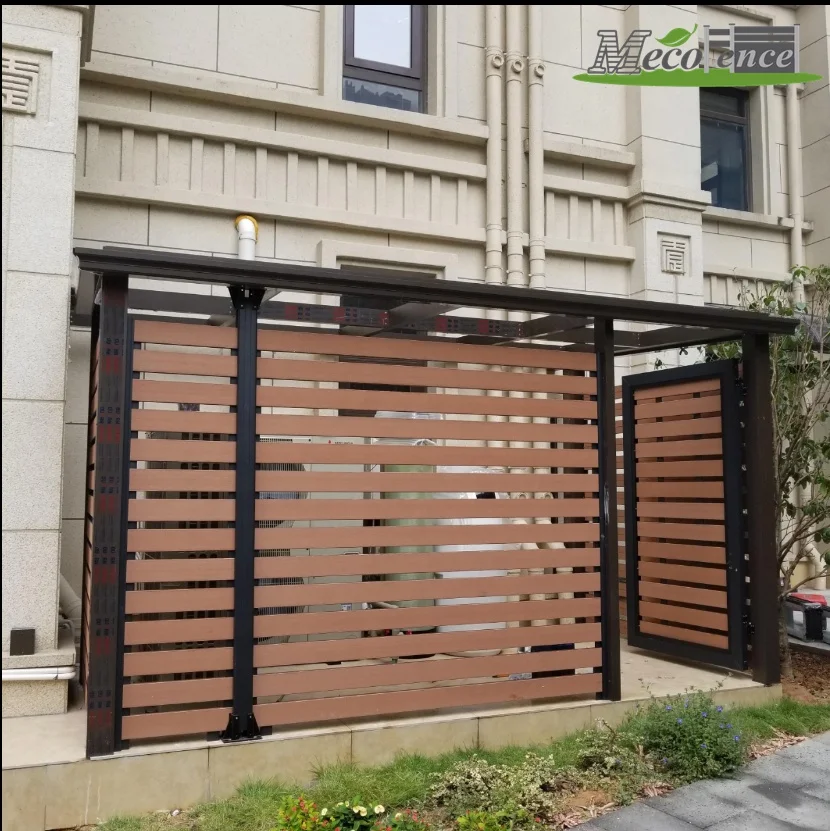 Easy Installation WPC Fence Entrance Gates Door and Grills Design for Balcony Garden
