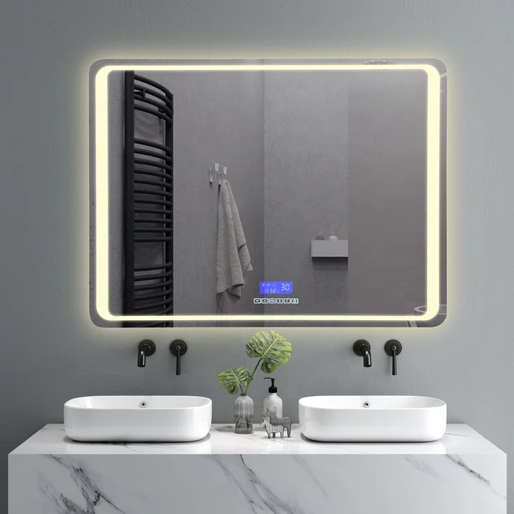 Hot Sale Smart LED Mirror Anti-fog  Film Wall Mirror For Bathroom Led  Mirror Light Smart For 5 Star Hotel