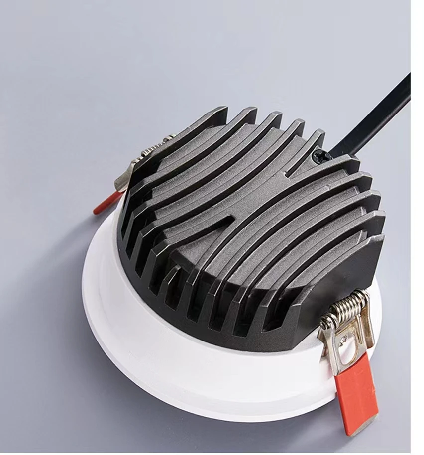 Home Office Adjustable 5W 12W 20W Indoor Led Downlights Black White Aluminum Downlight Housing Recessed Led Down Light