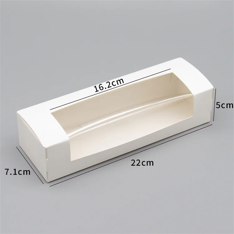 Wholesale Biscuit Cookie Box Cake Shop Dim sum Packing Box Kraft paper  Rectangular Packing Box  for cake