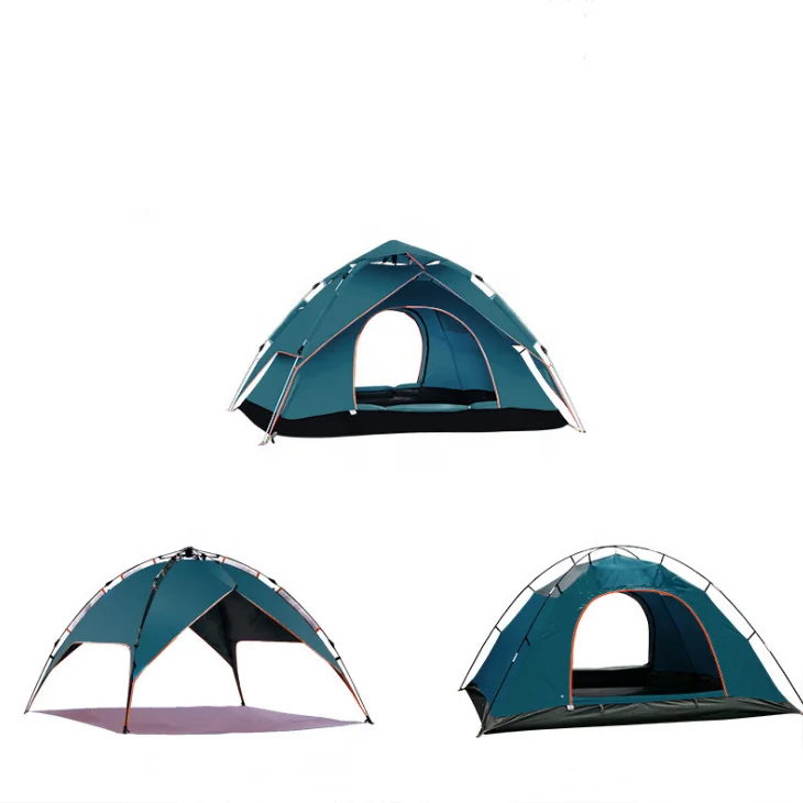 
Easy Automatic Glamping Gonflable Barraca Outdoor Tenda Family Canvas Waterproof Tente De Camping Trip Tent 4 Person 