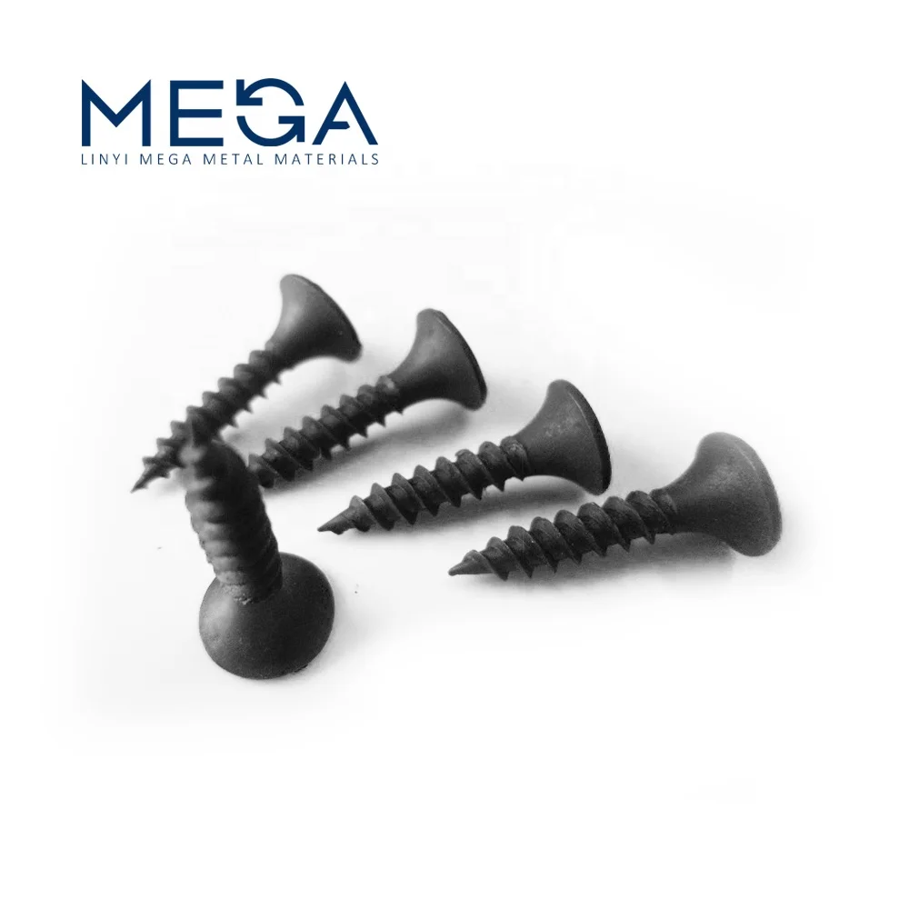 3.5mm 25mm Gypsum Screws Black Phosphated Bugle Head Plasterboard Screw Drywall Screw for Gypsum Board
