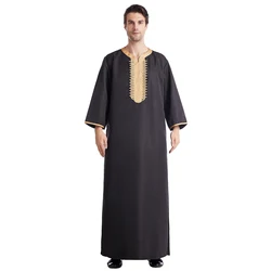 Wholesale All Season Quality Modern Middle East White Color Arabic Jubbah Daffah Qatar Robes Kurta Muslim Men Islamic Clothing