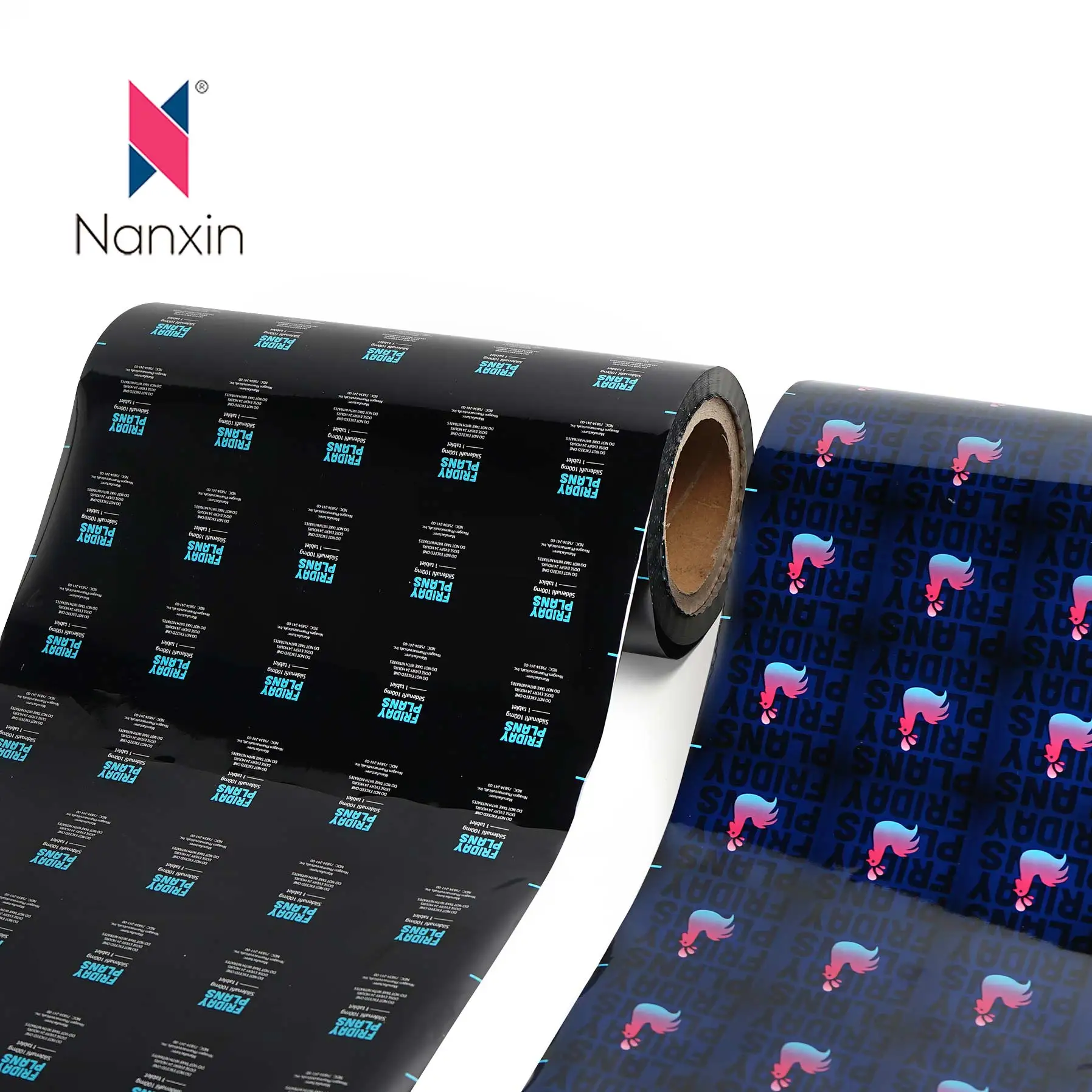 Black Aluminum Foil Bag Tea Powder Automatic Food Packaging Film Roll