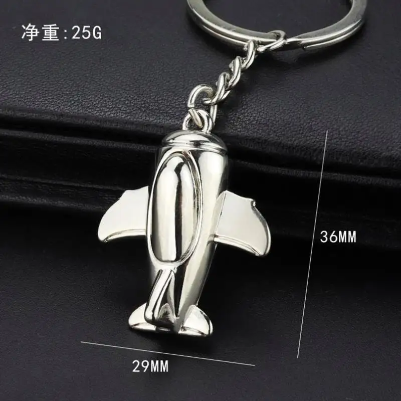 Custom Promotional keychain Airline Gifts helicopter satellite rocket aircraft model metal key chains airplane