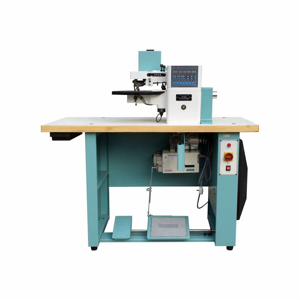 QY-293A Automatic Speed Change Cementing & Folding Machine for hot-melt adhesive folding operation of leather products