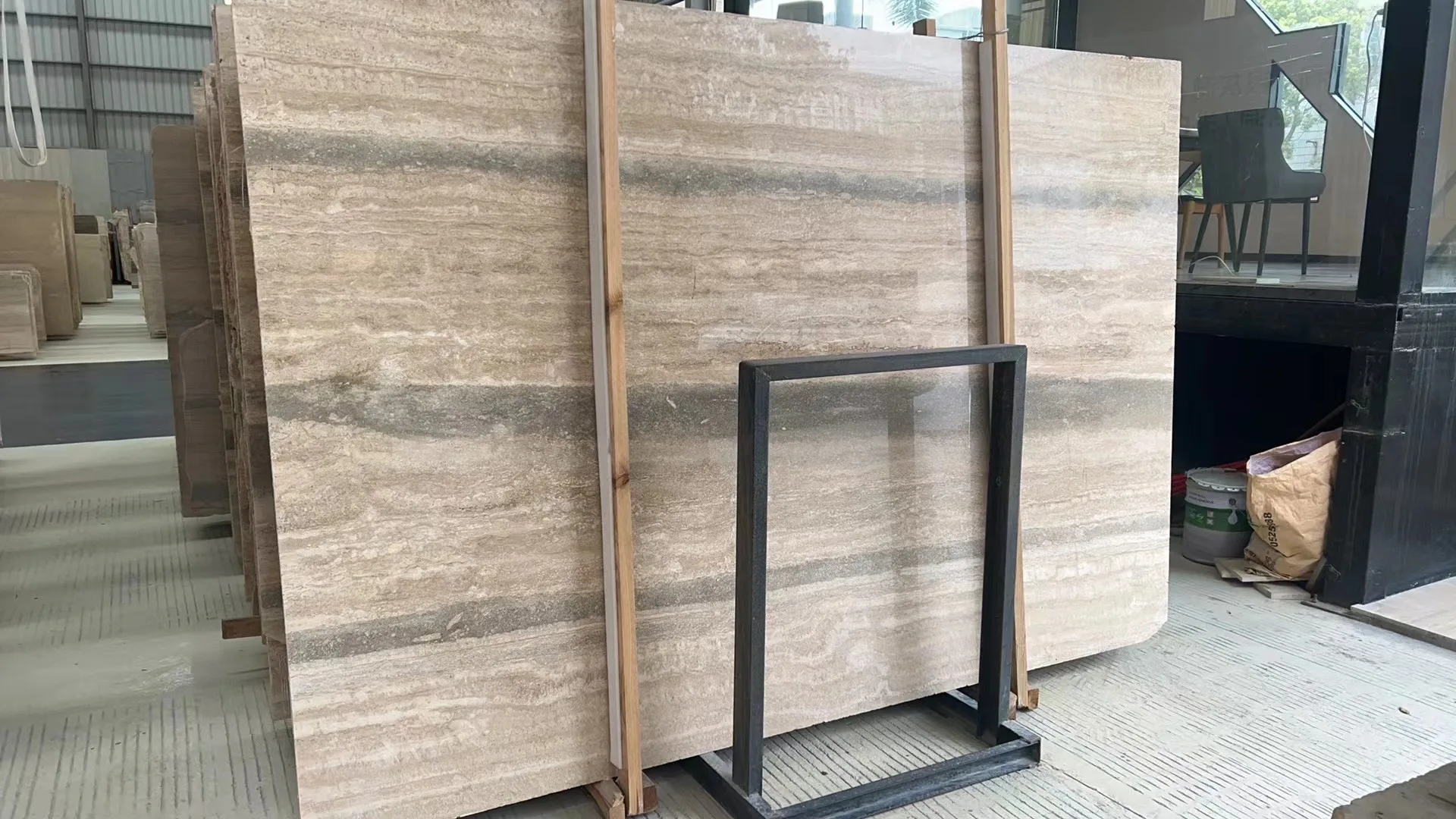 Italy Silver Travertine Marble Travertino Romano Ocean Silver Grey Travertine Honed Polished Filled Unfilled Big Slabs