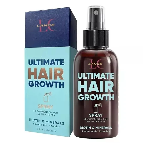 Lance Private Label Hair Growth Spray 100% Natural Nourishes Anti Loss Strengthen Hair Regrowth Serum For All Hair Types