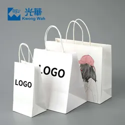 Custom Marketing Kraft Paper Packaging Shopping Bag Kraft Paper Thankyou Party Bags
