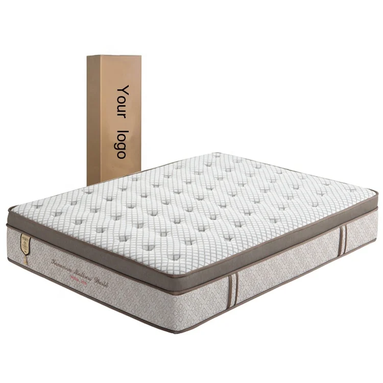 12 inch Wholesale china manufacturer mattress roll mattress in a box emperor Queen Size Pocket spring coil mattress online sale