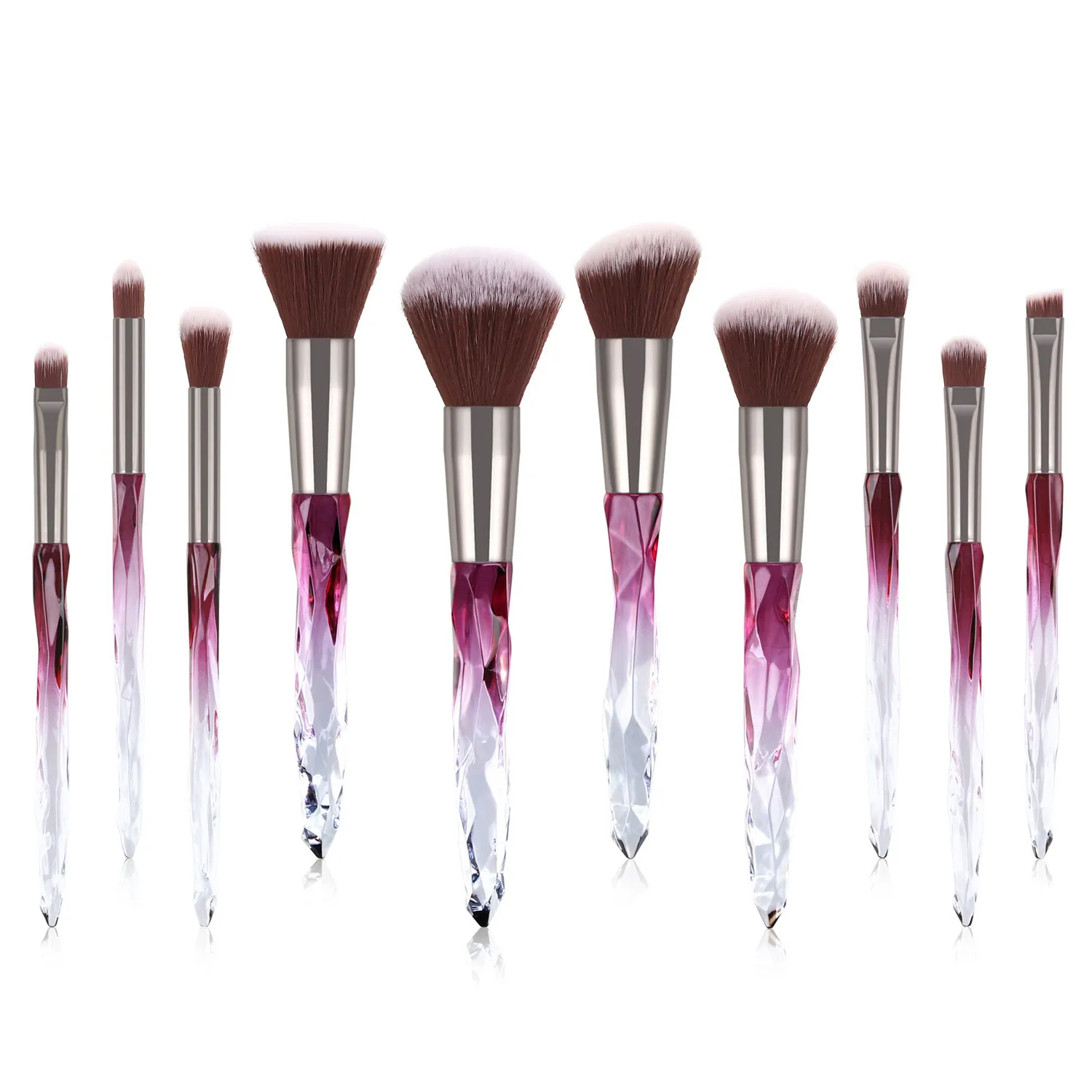 Professionals makeup brush set 10pcs high quality makeup brushes manufacture