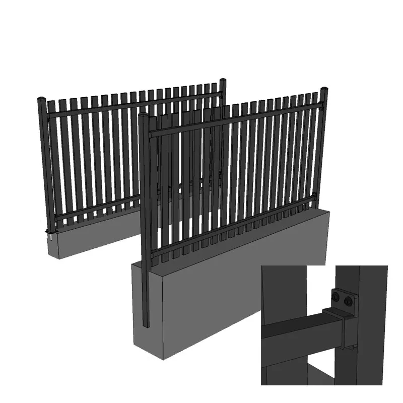 Outdoor extruded bronze black aluminum profile privacy blade metal wall fence with gate senda price 10 ft 6 foot