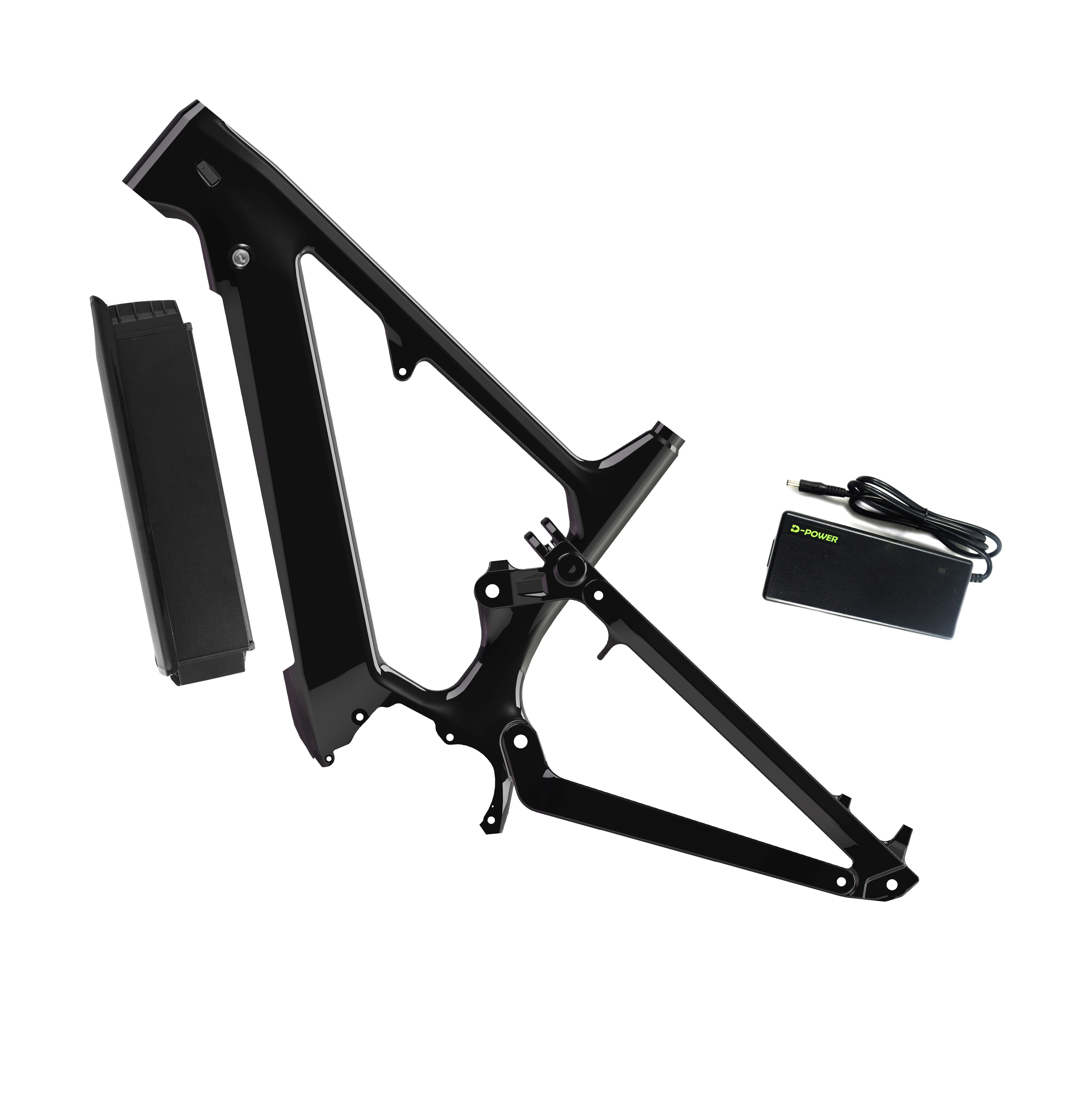 2021 New Arrival Carbon Fiber Electric Bike Frame Enduro Full Suspension Mountain Bicycle E Bike Frame