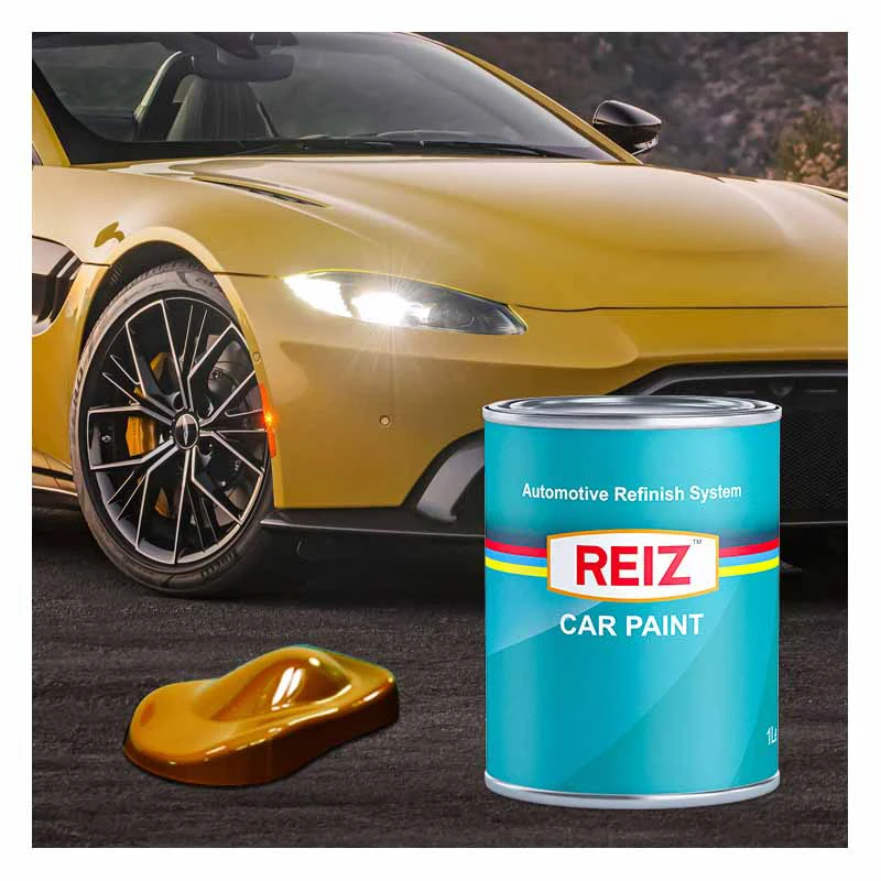 REIZ Wholesale Car Body Auto Solid Paint Repair Refinish Acrylic Metallic Car Spray 2K Low Voc Automotvie Paint