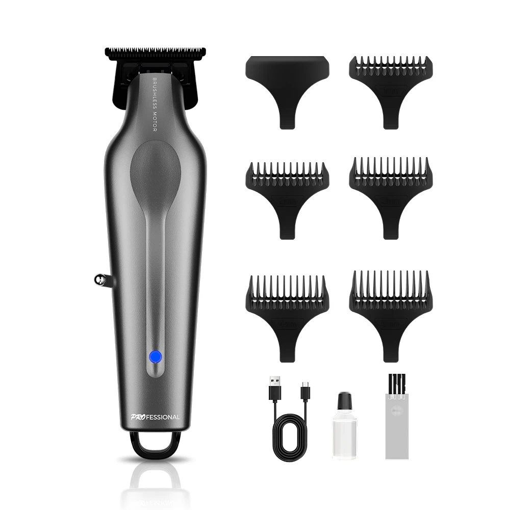 Professional Barber Lithium Battery Hair Cut Machine Powder Metallurgy Cordless Trimmer Electric Hair Clipper