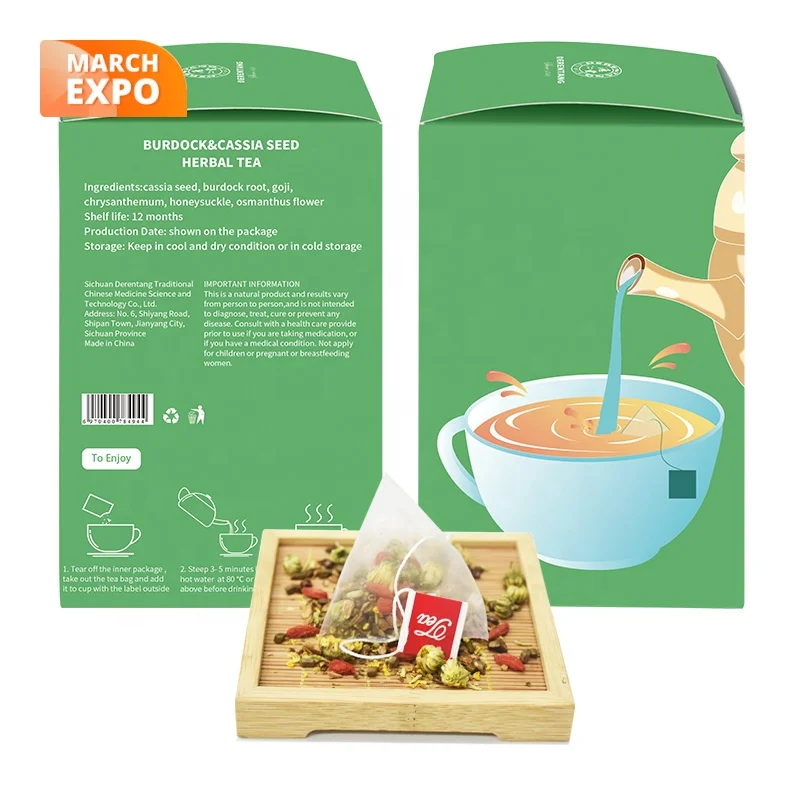 
Spring New Arrival Chinese Diet Tea Burdock&Cassia Seed Herbal Tea with Natural Herb 