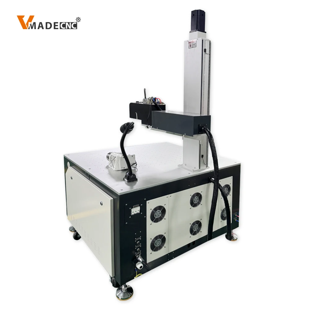 20w 30w 50w Automatic Raycus Max Ipg Online Flying Food Box Fiber Laser Marker Engraver Etcher Engraving Etching Marking Machine