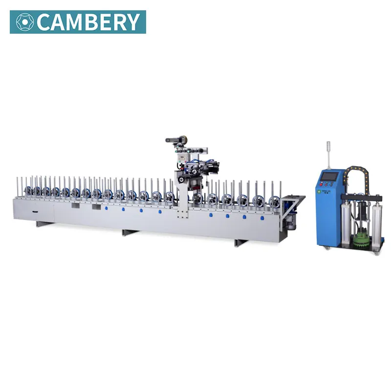 Высокая конфигурация PUR горячего расплава клей профиль упаковочная машина pe деревянная рама PUR клей упаковочная машина